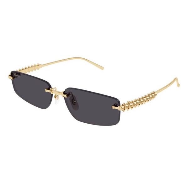 New! Cartier Gold and Smoke Sunglasses, CT0544S 002, Authentic main image 9